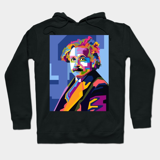 Albert Einstein Cubism WPAP Hoodie by smd90